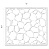 Giraffe Print Allover Wall Stencil - DImensions