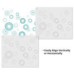 Spiral Pop Circle Wall Stencil - Repeat