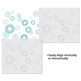 Spiral Pop Circle Wall Stencil - Repeat