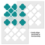 Large Quatrefoil Wall Stencil - Repeat