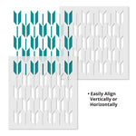 Retro Arrow Allover Wall Stencil - Repeat
