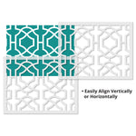 Contemporary Lattice Allover Wall Stencil - Repeat