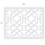 Contemporary Lattice Allover Wall Stencil - Dimensions