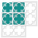 Large Parisian Fretwork Allover Wall Stencil - Repeat