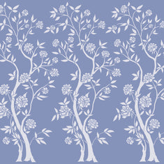 Chinoiserie Rose Tree Wall Stencil