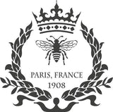Paris Bee Wreath Wall Stencil