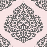 Single 12 Inch Moroccan Damask Wall Stencil