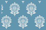 Batik Damask Allover Pattern Wall Stencil