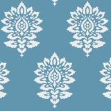 Batik Damask Allover Pattern Wall Stencil