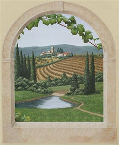 Arched Window or Niche Wall Stencil by Jeff Raum