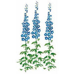 Delphinium Stencil