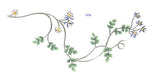 Star Clematis Wall Stencil by DeeSigns