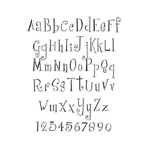 Girls are Weird Alphabet Stencil Set