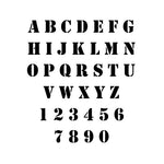 Stencil Font Alphabet Stencil Set