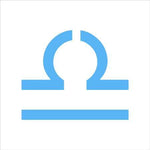 Libra Zodiac Sign Shape Stencil