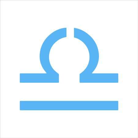 Libra Zodiac Sign Shape Stencil