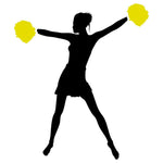 Cheerleader Silhouette 06 Stencil by Crafty Stencil