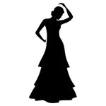 Spanish Dancer Silhouette Stencil by Crafty Stencil