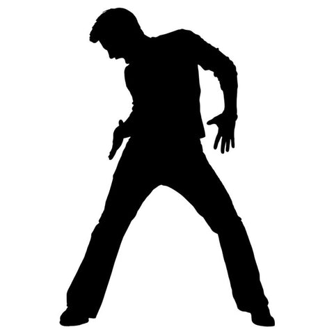 Dancing Silhouette 01 Stencil by Crafty Stencil