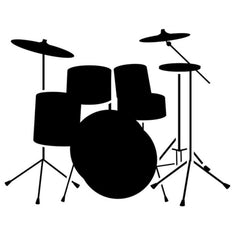 Musical Instruments Wall Stencil