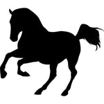 Jumping Horse 02 Stencil