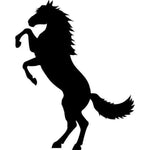 Horse Wall Stencil On Hind Legs 2