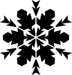Twelve Point Snowflake Craft Stencil