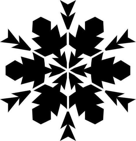Twelve Point Snowflake Craft Stencil