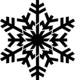 Branched Snowflake Craft Stencil