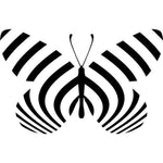 Zebra Longwing Butterfly Stencil