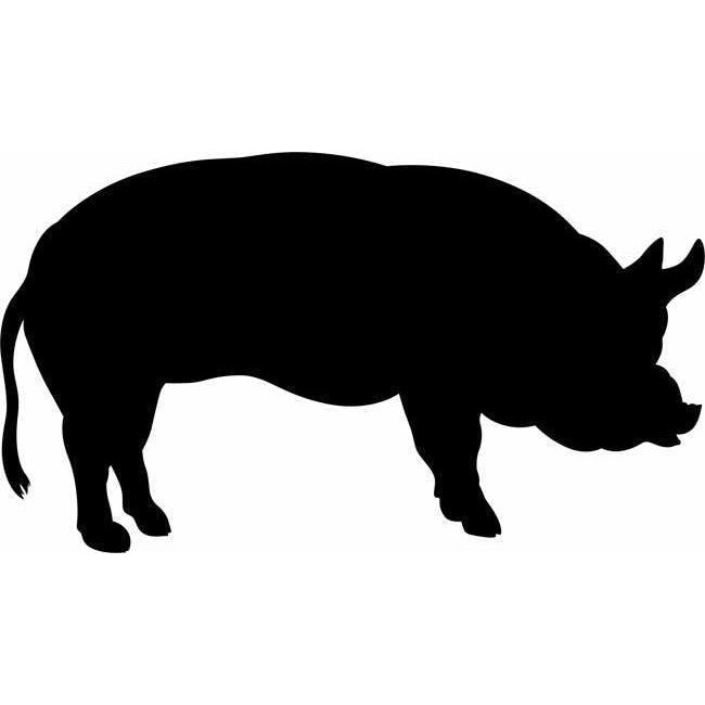Standing Pig Pattern Pig Stencils, Piglet to Potbelly, for fans and farmers.