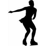 Figure Skating Wall Stencils