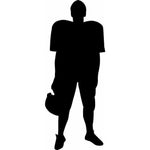 Football Player Wall Stencil 9