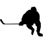 Hockey Wall Stencils Skating At Puck