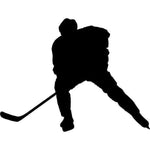 Hockey Wall Stencils Stick Handling 2