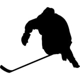 Hockey Wall Stencils Skating At Puck