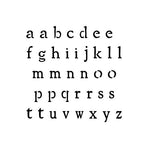 Rustic Lowercase Alphabet Stencils