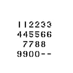 Military Number Stencils