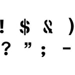 Military Punctuation Stencils