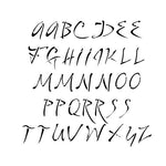 Dali Uppercase Alphabet Stencil Set