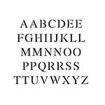 Times New Roman Uppercase Alphabet Stencil Set