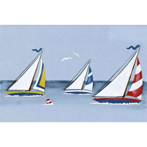 Sailing Border Stencil