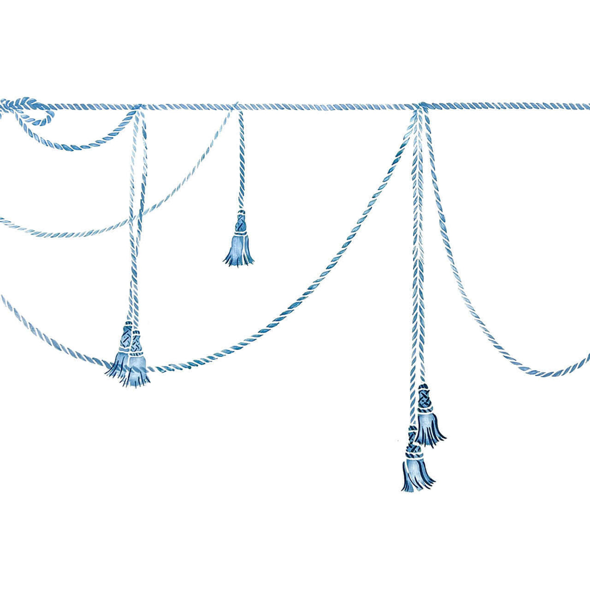 Rope Swag Wall Stencil | DeeSigns