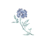 Single Flower Wall Stencil by DeeSigns