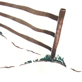 Horse Fence Wall Stencil by DeeSigns