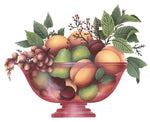 Harvest Fruit Bowl Wall Stencil by DeeSigns