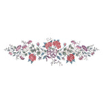 Victorian Rose Spray Wall Stencil by DeeSigns