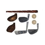 Golf Clubs Wall Stencil by DeeSigns
