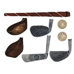 Golf Clubs Wall Stencil by DeeSigns