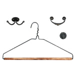 Faux Pulls, Hooks and Clothes Hanger Wall Stencil by DeeSigns